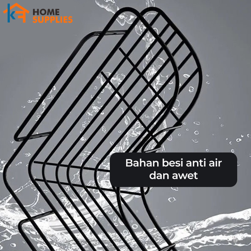 KUALITAS SUPER KFRAK SUDUT TEMPEL DINDING KERAMIK KAMAR MANDI / RAK SUDUT DAPUR TEMPEL DINDING TANPA