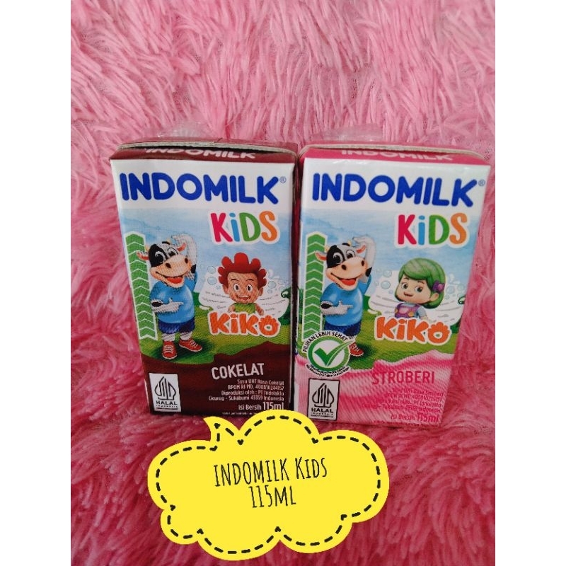 

Indomilk kids uht 115ml / susu indomilk kotak / susu INDOMILK botol/ susu indomil / susu indomelek / indomil