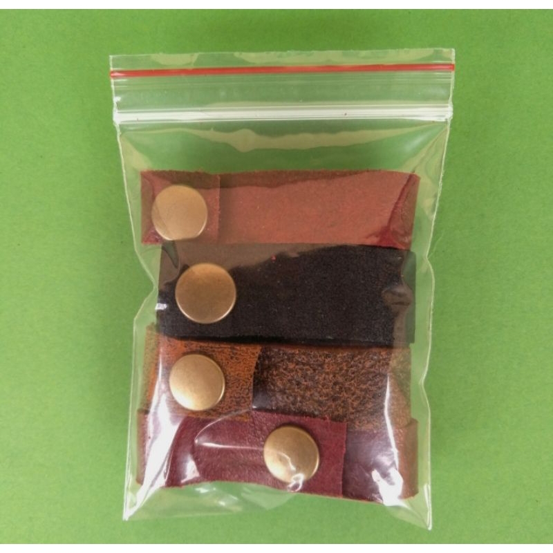 Gelang kulit asli design simple isi 4