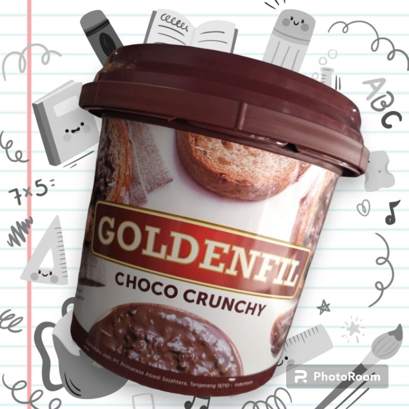 

Goldenfil Choco crunchy 1 kg/ Selai Coklat Untuk Roti