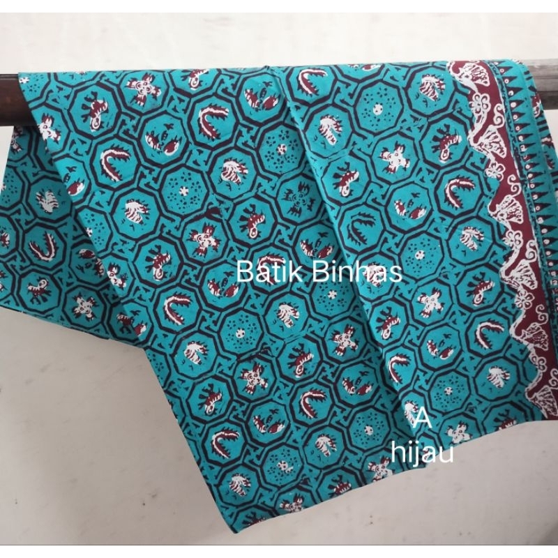 Batik cap tapih paoman Indramayu /kain jarik motif poman Indramayu ( motif 01 )