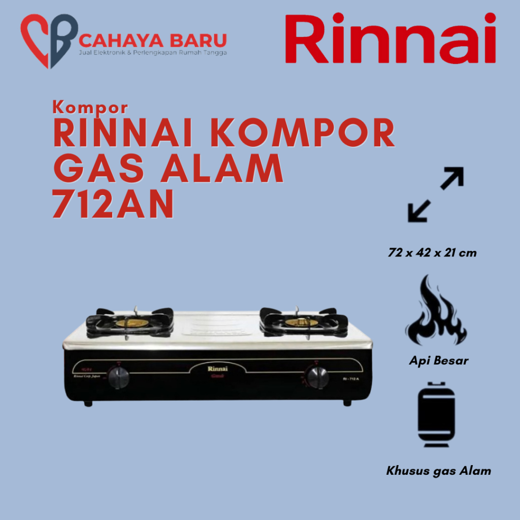 RINNAI KOMPOR 712AN GAS ALAM