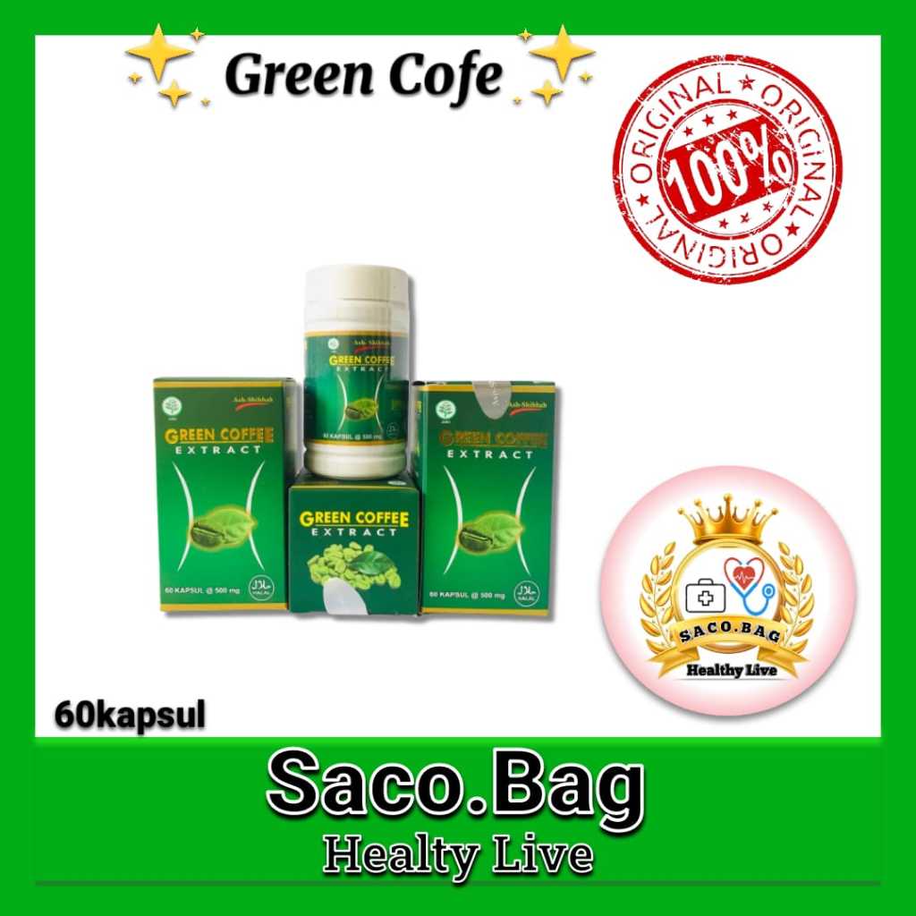 Green Coffee Extract | Kapsul Pelangsing Herbal Green Cofee | Extract Green Coffee