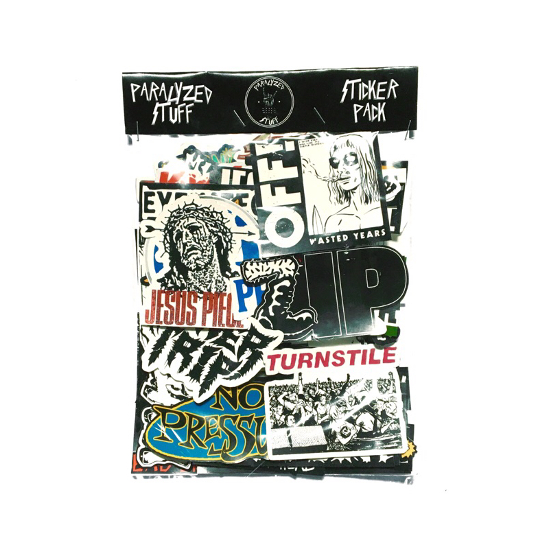 

(VOL V) 46PCS STICKER STIKER TEMPELAN BAND RANDOM HARDORE PUNK ZIP NO PRESSURE BLEACH OFF BEASTIE BOYS CONVERGE PENNYWISE POWERTRIP JESUS PIECE GULCH NECKDEEP GORILLABISCUITS DEFTONED YOUTH OF TODAY EYEHATEGOD FULLOFHELL TURNSTILE UNOFFICIAL