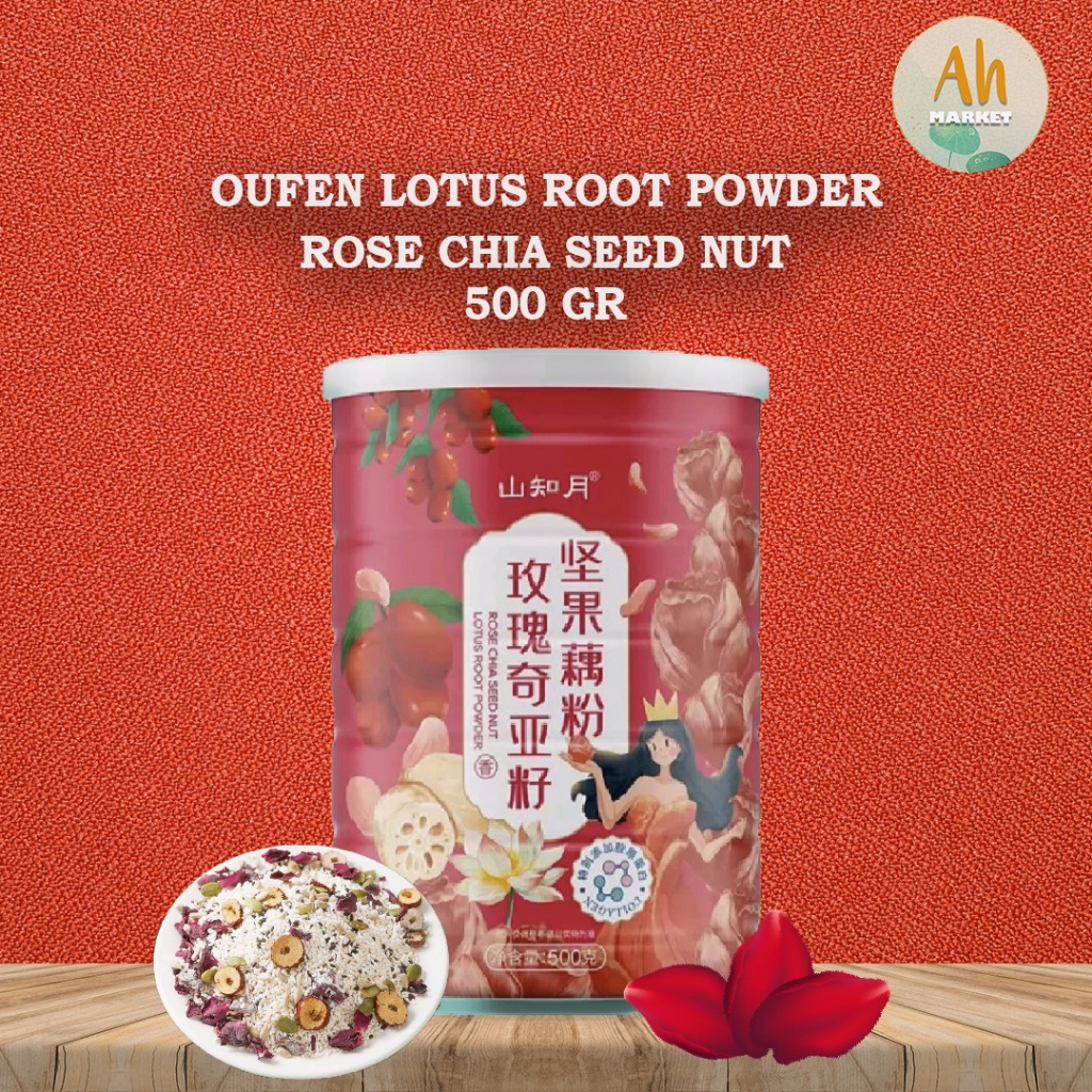 

GROSIR Lotus Root Powder Oufen Bubur Akar Teratai Rose Chia Seed Nut Makanan Sehat 500Gr 