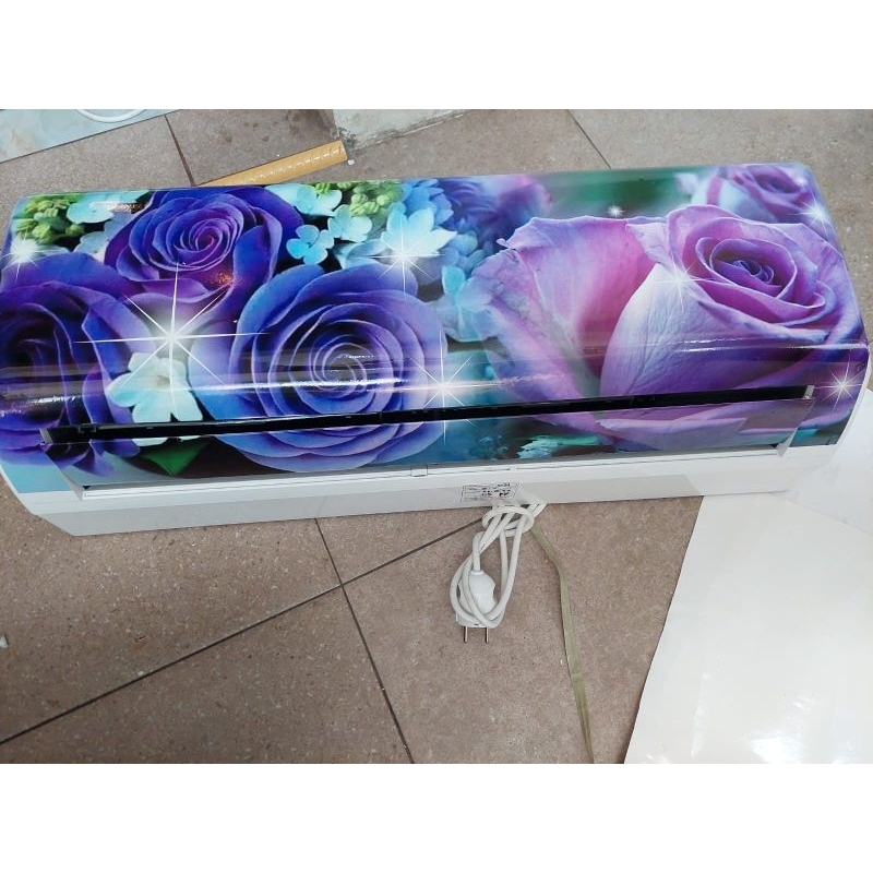 kipas angin model ac karakter bunga ungu mawar full