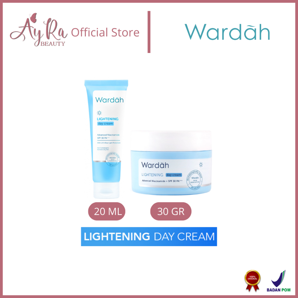 AyRa Beauty - WARDAH Lightening Glowshot Day Moisturizer | Light+ Cream Niacinamide Brightening Mois