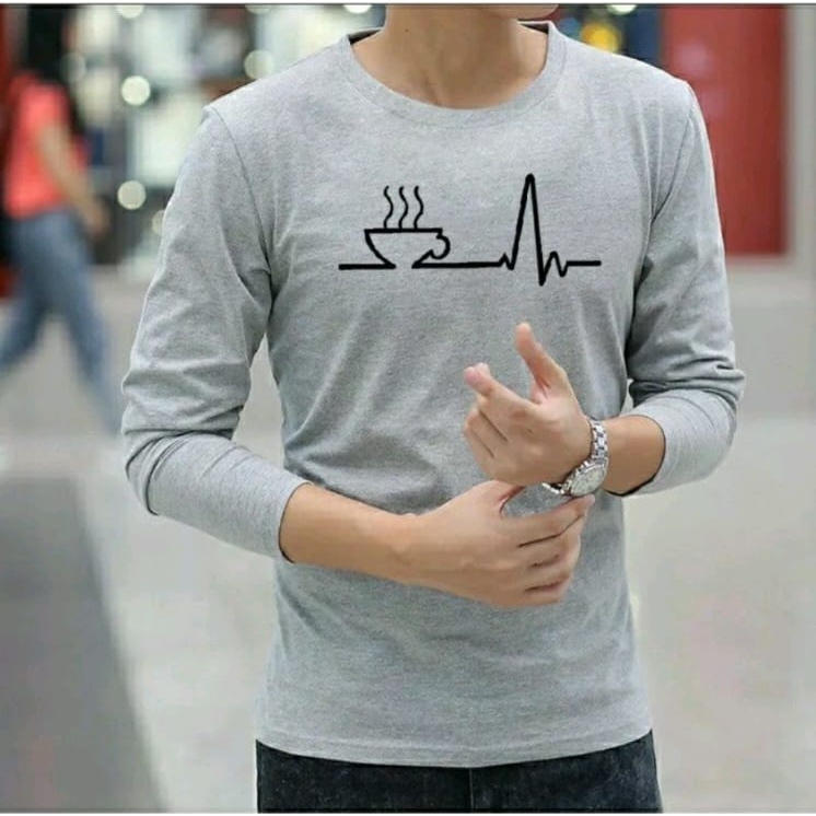 Bisa COD Sweater Keren Promo Sale Kaos Pria kekinian Monitor Kopi baju Unisex Cowok Terbaru Sweter Pria Distro Crewneck Pria Kasual Terlaris Kaos Pria Lengan Panjang Sweter Remaja Dewasa Kaos Oblong Murah