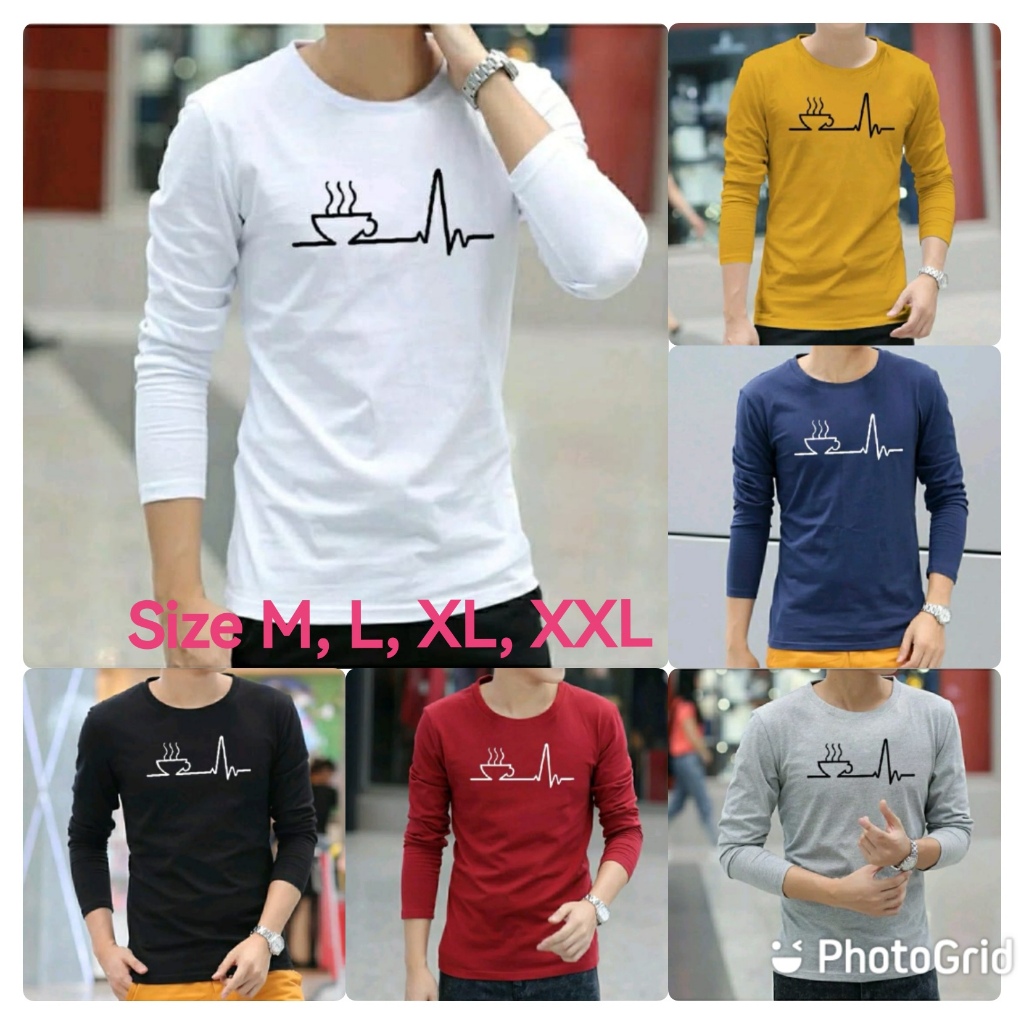 Bisa COD Sweater Keren Promo Sale Kaos Pria kekinian Monitor Kopi baju Unisex Cowok Terbaru Sweter Pria Distro Crewneck Pria Kasual Terlaris Kaos Pria Lengan Panjang Sweter Remaja Dewasa Kaos Oblong Murah