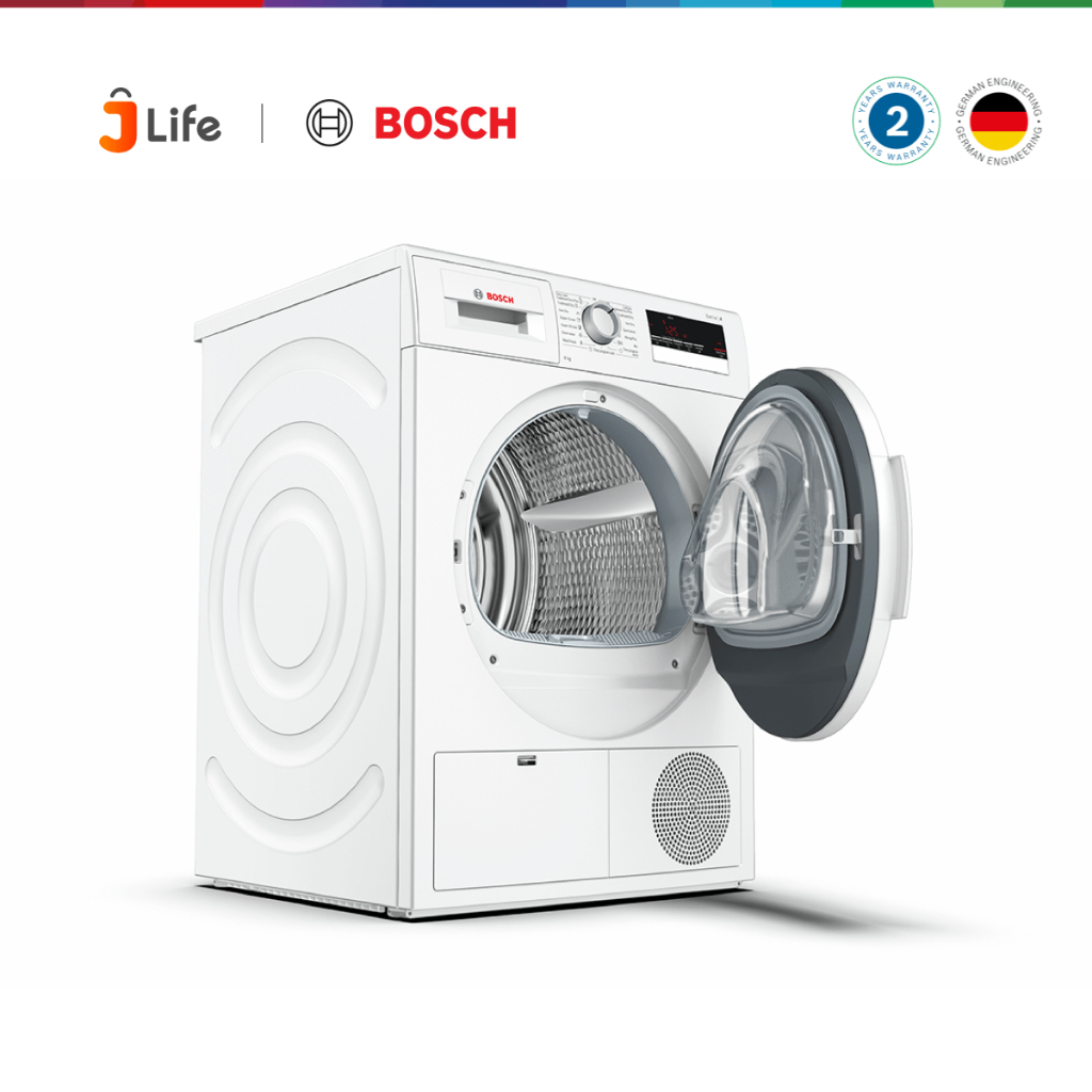 [KOMBO HEMAT] Bosch Mesin Cuci Bukaan Depan WGG454A0ID Serie 6 + Mesin Pengering Pakaian / Condenser Tumble Dryer WTB86201ID