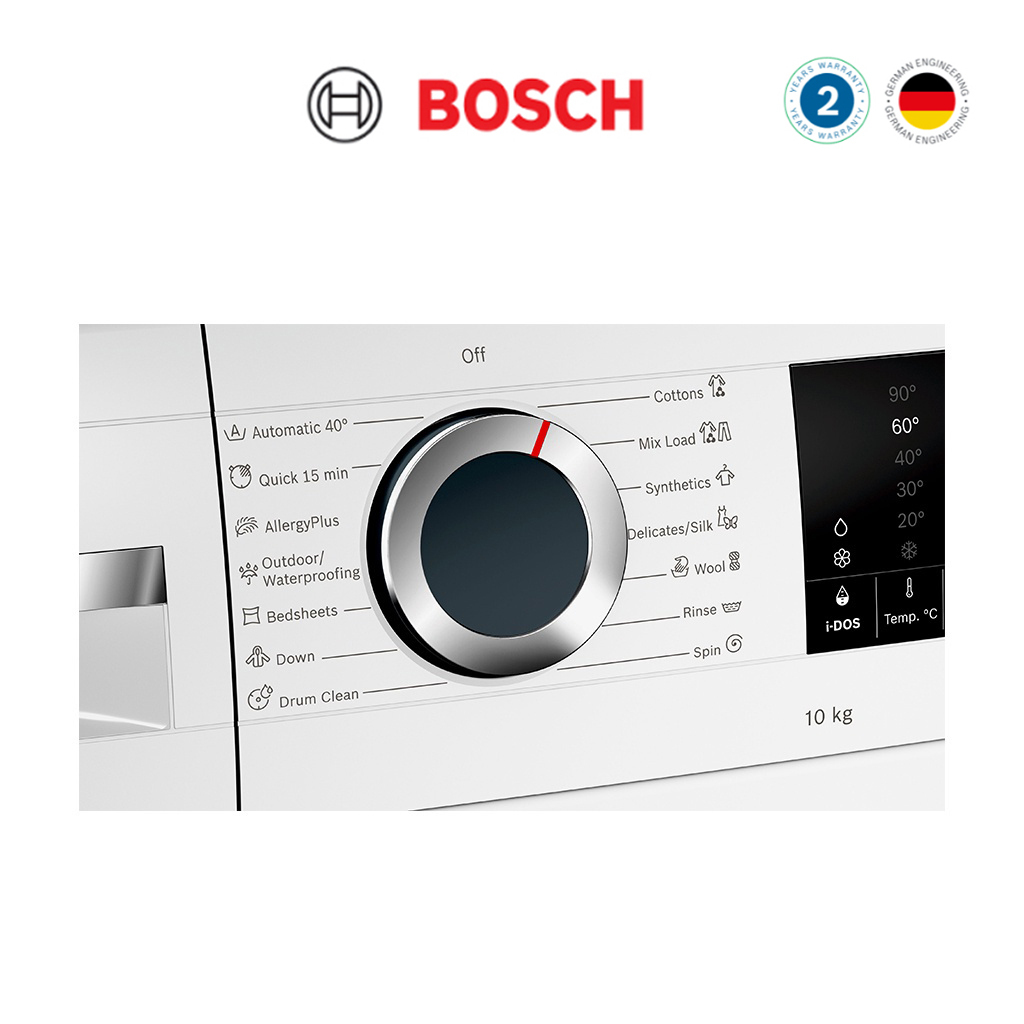 [KOMBO HEMAT] Bosch Mesin Cuci Bukaan Depan WGG454A0ID Serie 6 + Mesin Pengering Pakaian / Condenser Tumble Dryer WTB86201ID