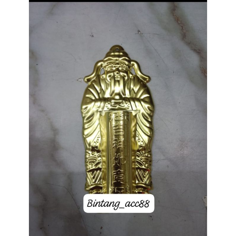 hio lo thi kong/kaleng pintu gantung/ tempat hio thi kong-emas