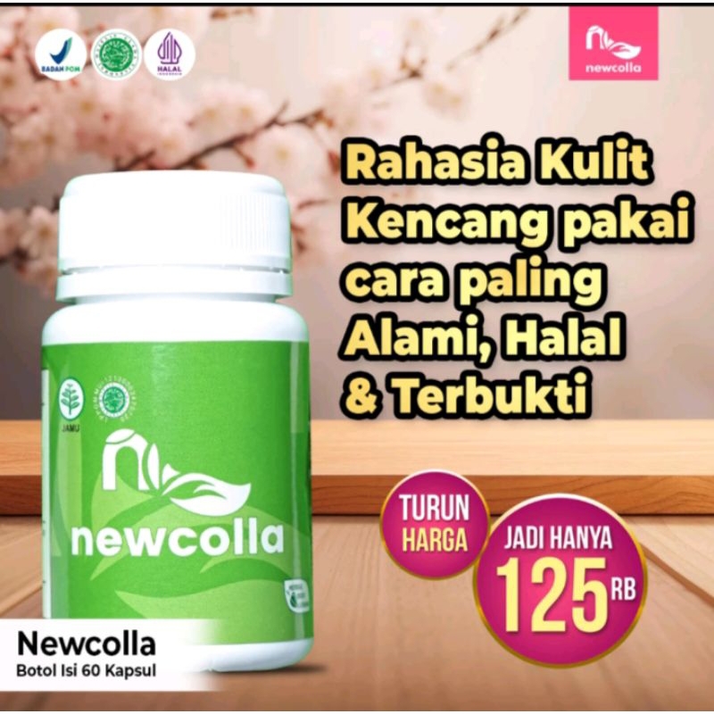 ORIGINAL Newcolla Collagen Original Penghilang Flek Pencerah Wajah Kusam Wanita Glowing Bpom