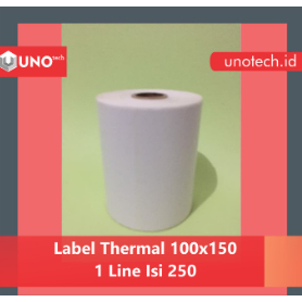 Thermal Label ukuran 100 x 150 1 Line isi 250