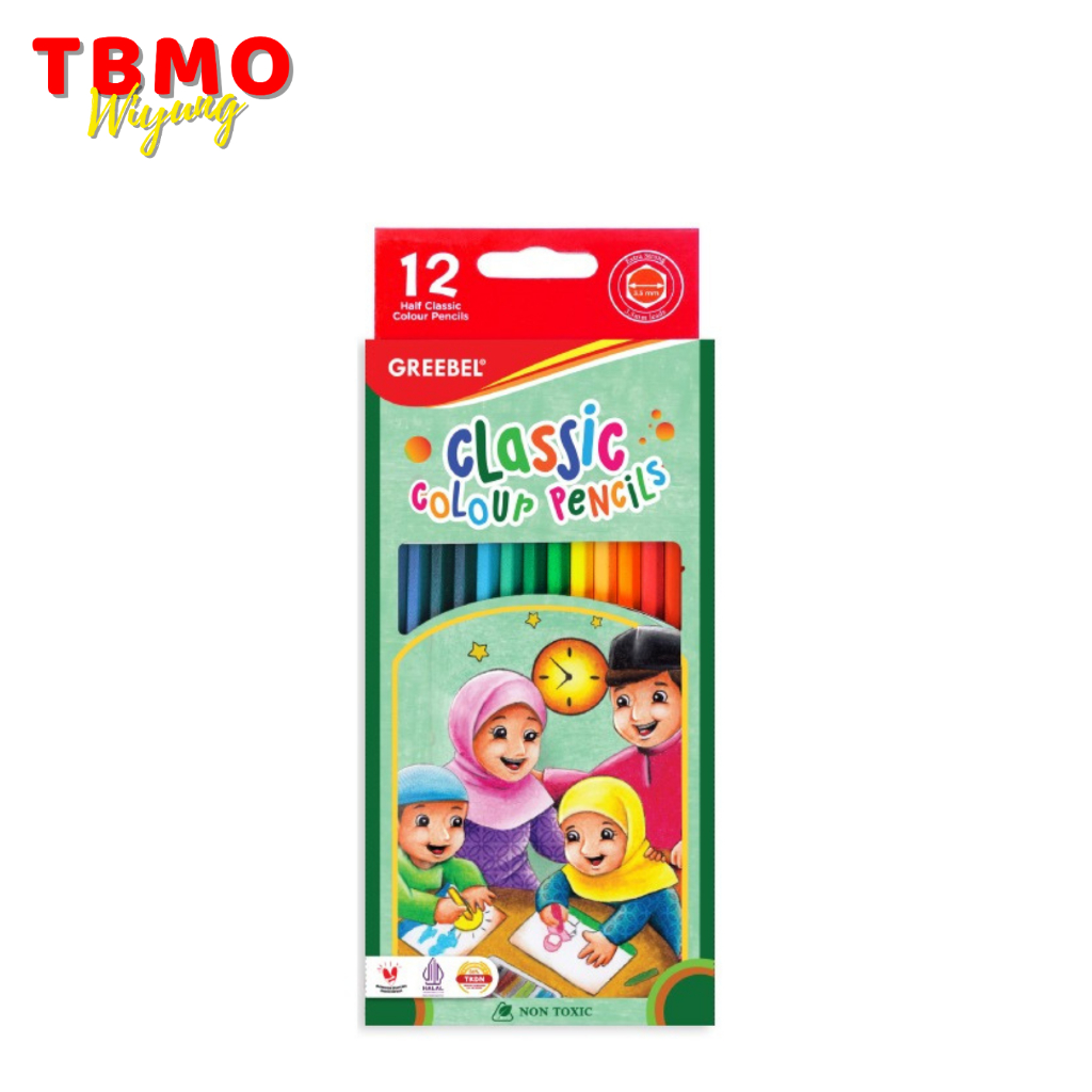 

Pensil Warna Greebel Panjang 12 Warna Halal Edition 7012