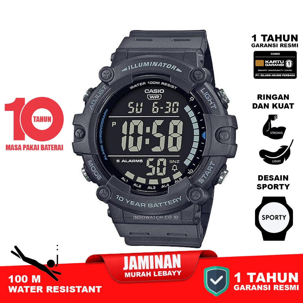Casio AE-1500WH-8BV ae1500 ae 1500 jam tangan original garansi resmi