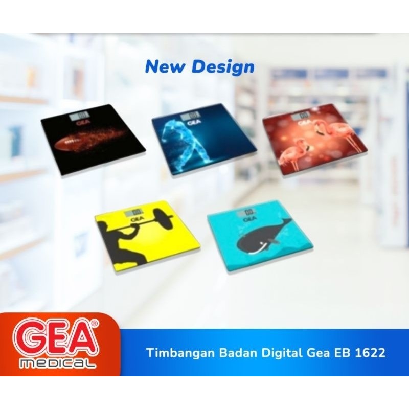 Electronik Personal le Timbangan Badan Digital EB1622 Gea Medical Timbangan Digital
