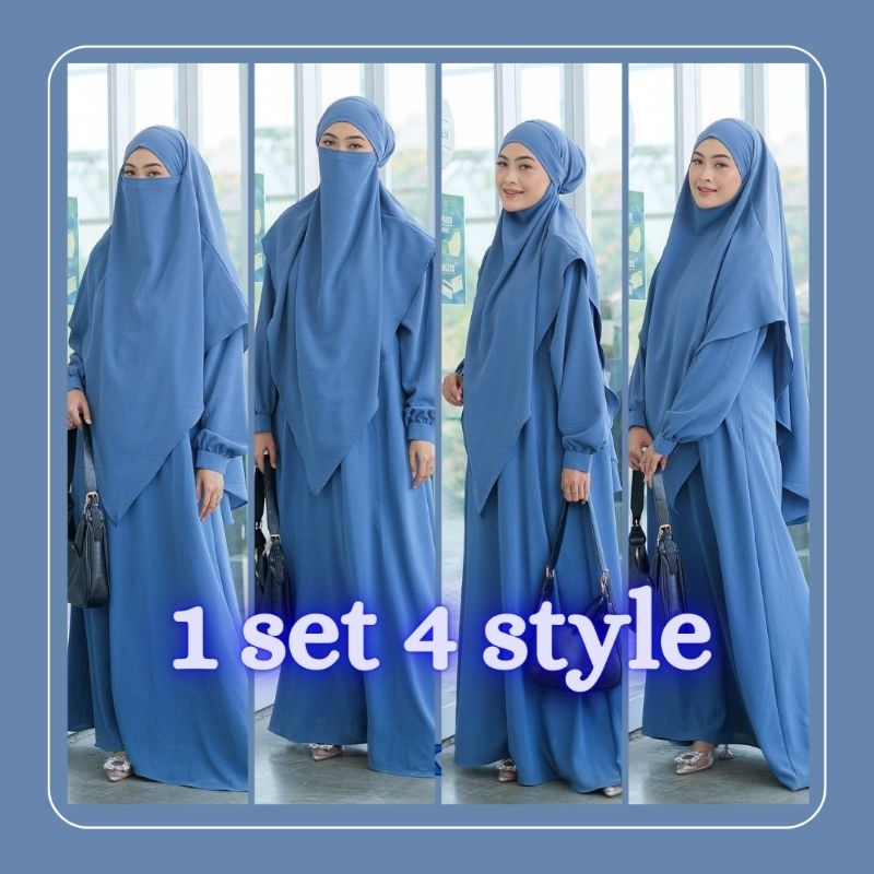 Baju Ashiya Dres syar'i // baju gamis cadar