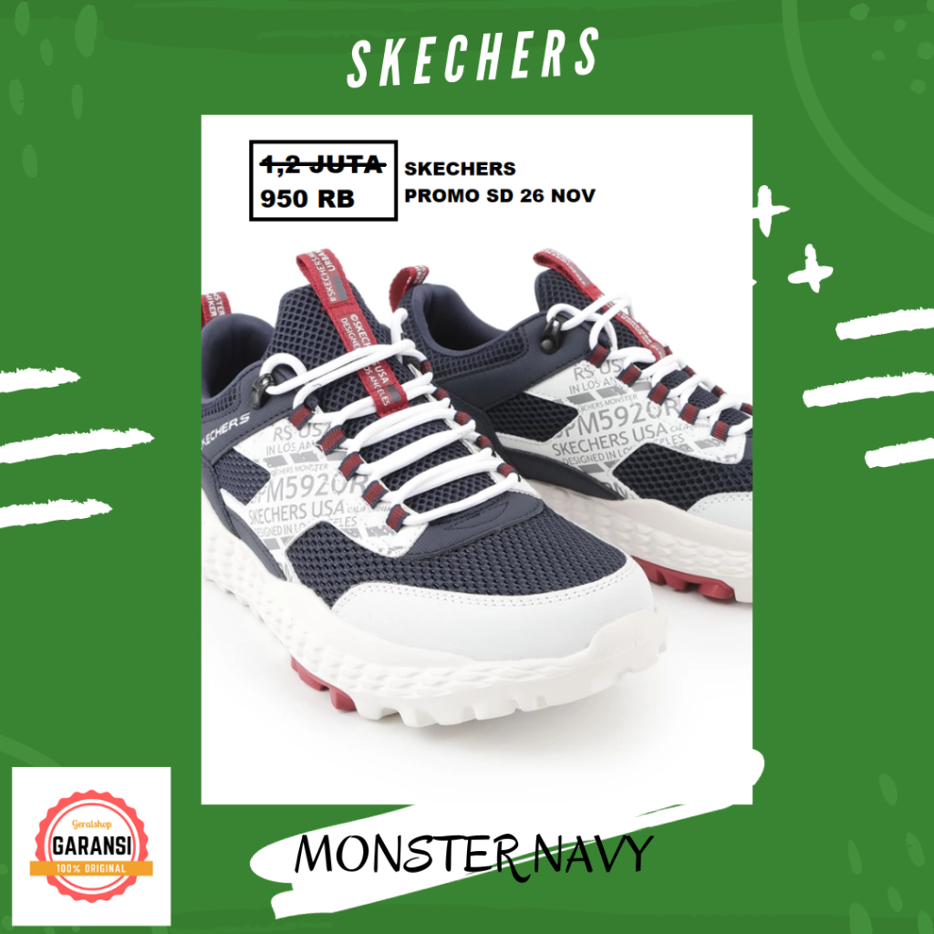 Sepatu Skechers sale sneakers men pria original 100% seri MONSTER
