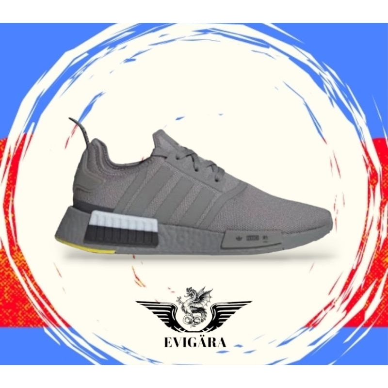SEPATU ORIGINAL ADIDAS NMD_R1 - GREY / CORE BLACK / CLOUD WHITE