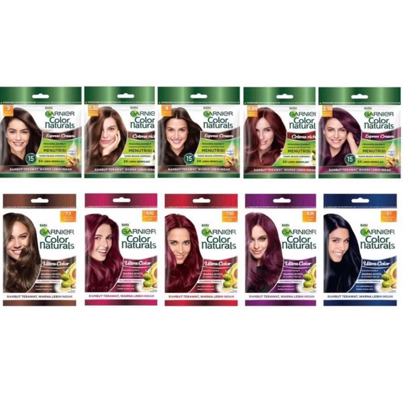 GARNIER Color Naturals | Semir cat pewarna rambut Color Naturals Ultra Color Sachet