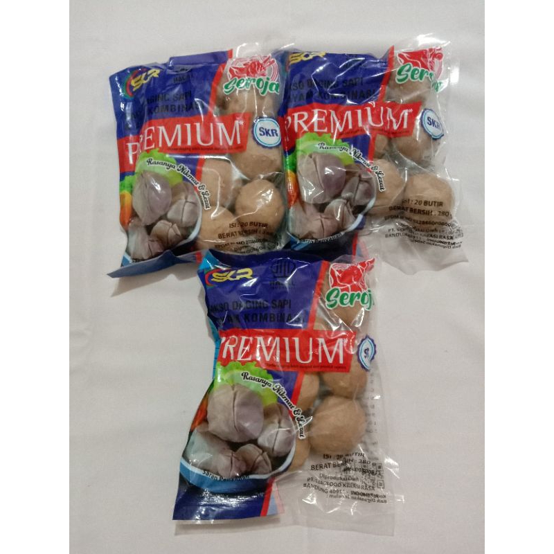 

BAKSO PREMIUM ISI 20 PCS PAKET 3, bakso daging sapi kombinasi ayam