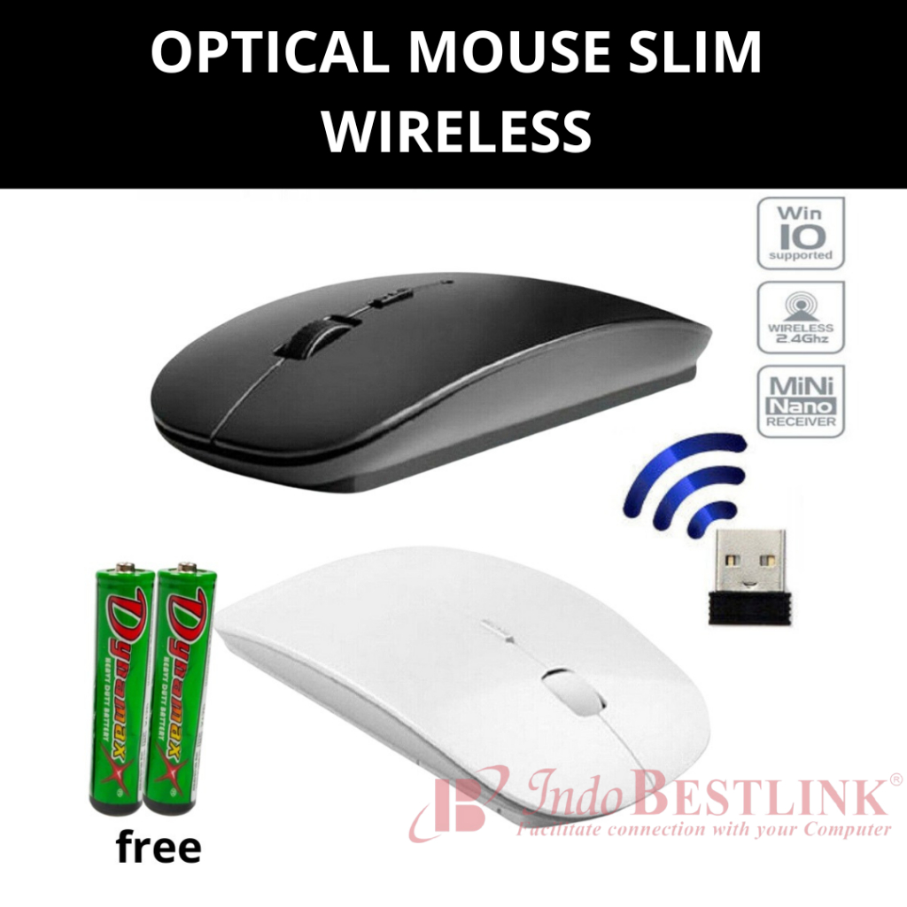 Wireless Mouse APPLE SLIM WITH USB RECEIVER MACBOOK LAPTOP