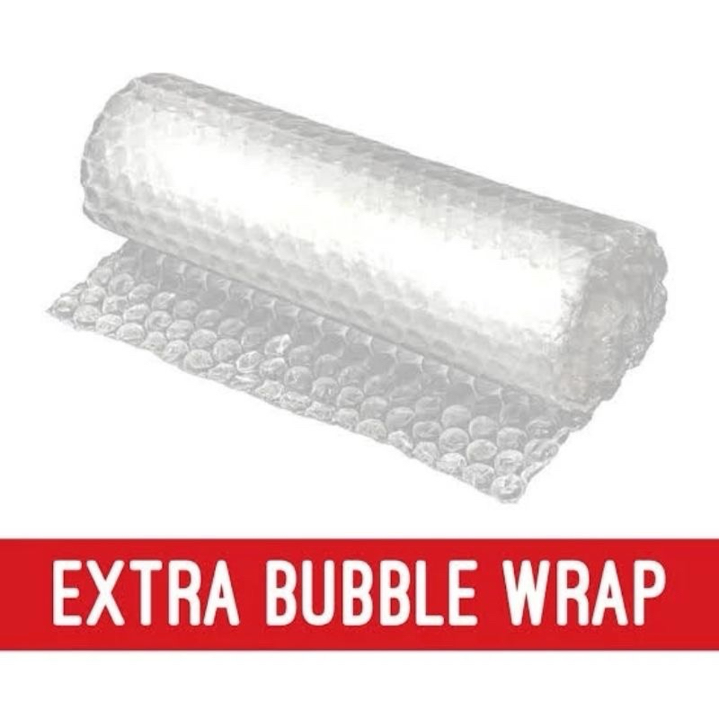 

EXTRA BUBBLE WRAP TAMBAHAN PACKING SUPAYA PAKET LEBIH AMAN