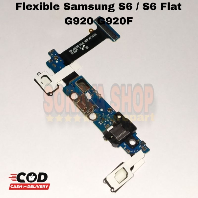 Flexible Charger Samsung S6 / S6 Flat G920 G920F Pcb Connector Charger Mic