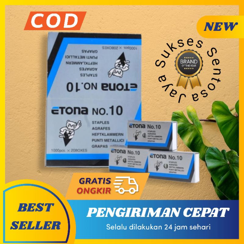 

Isi Septles Stapler Hekter Kecil Etona No.10