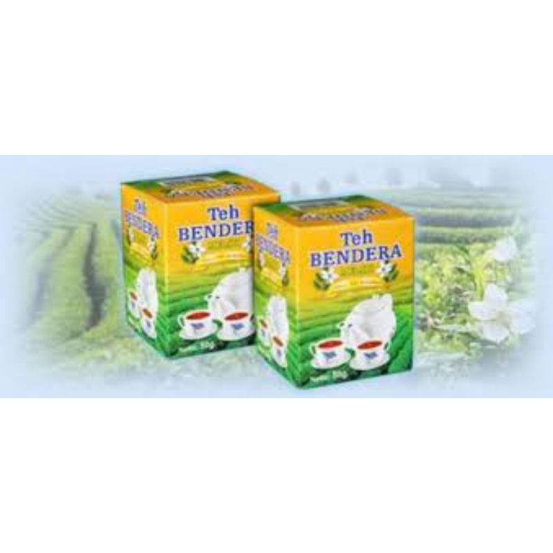 

Bendera teh bubuk aroma Melati 50gr @ isi 10 kotak