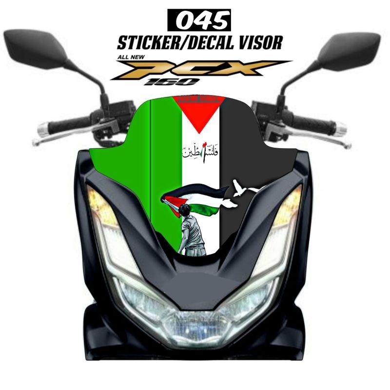 STIKER SAVE PALESTINE FREE PALESTINE SAVE GAZA GAZA BENDERA PALESTINE PCX 160