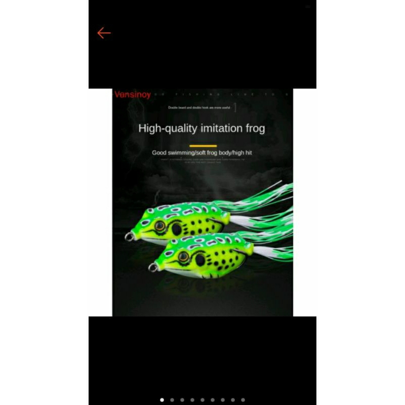 umpan casting bentuk kodok