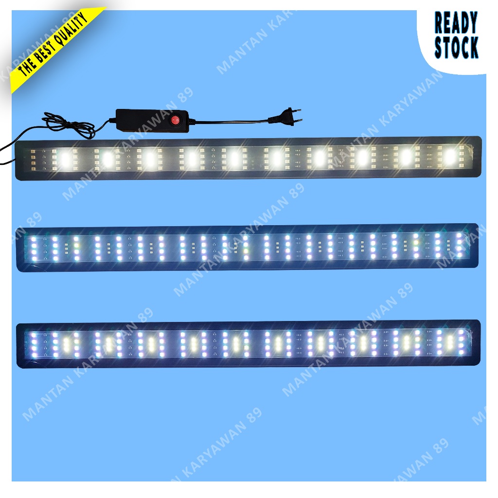 Lampu Aquarium LED Kandila Gantung 80cm Warna 3 Mode Day and Night Akuarium