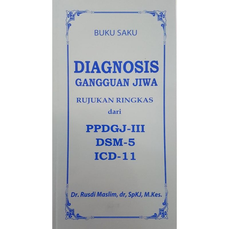 buku saku diagnoais gangguan jiwa ppdgj-III