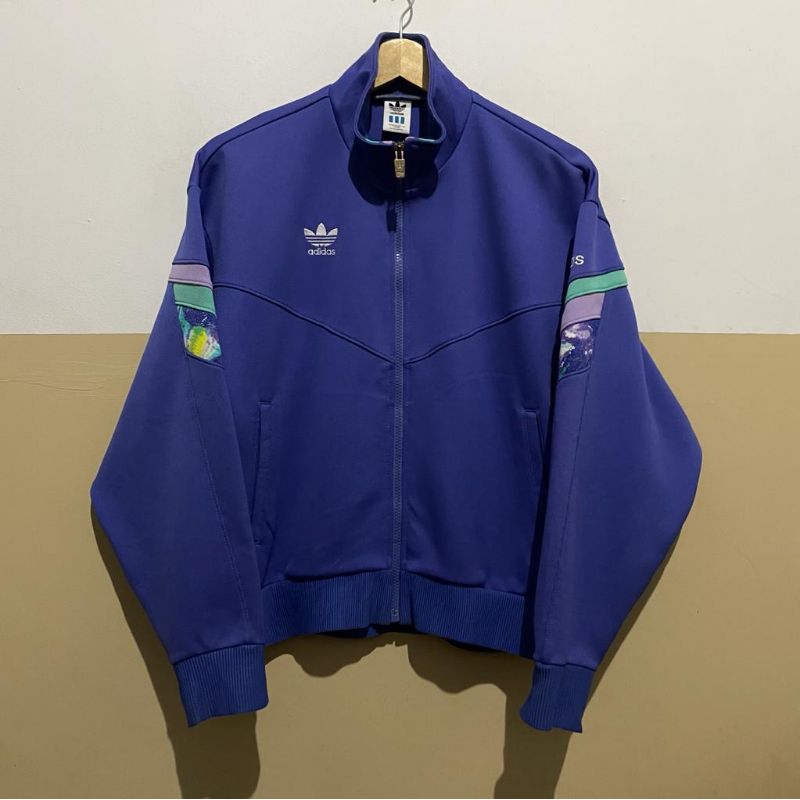 Tracktop Jaket Adidas Descente 3 foil Blue