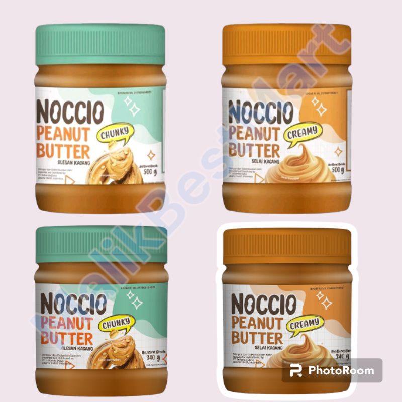 

Noccio Peanut Butter Chunky/Creamy 340 g