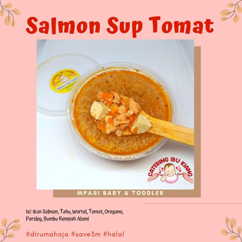 Salmon Sup Tomat Catering MPASI Bayi FROZEN