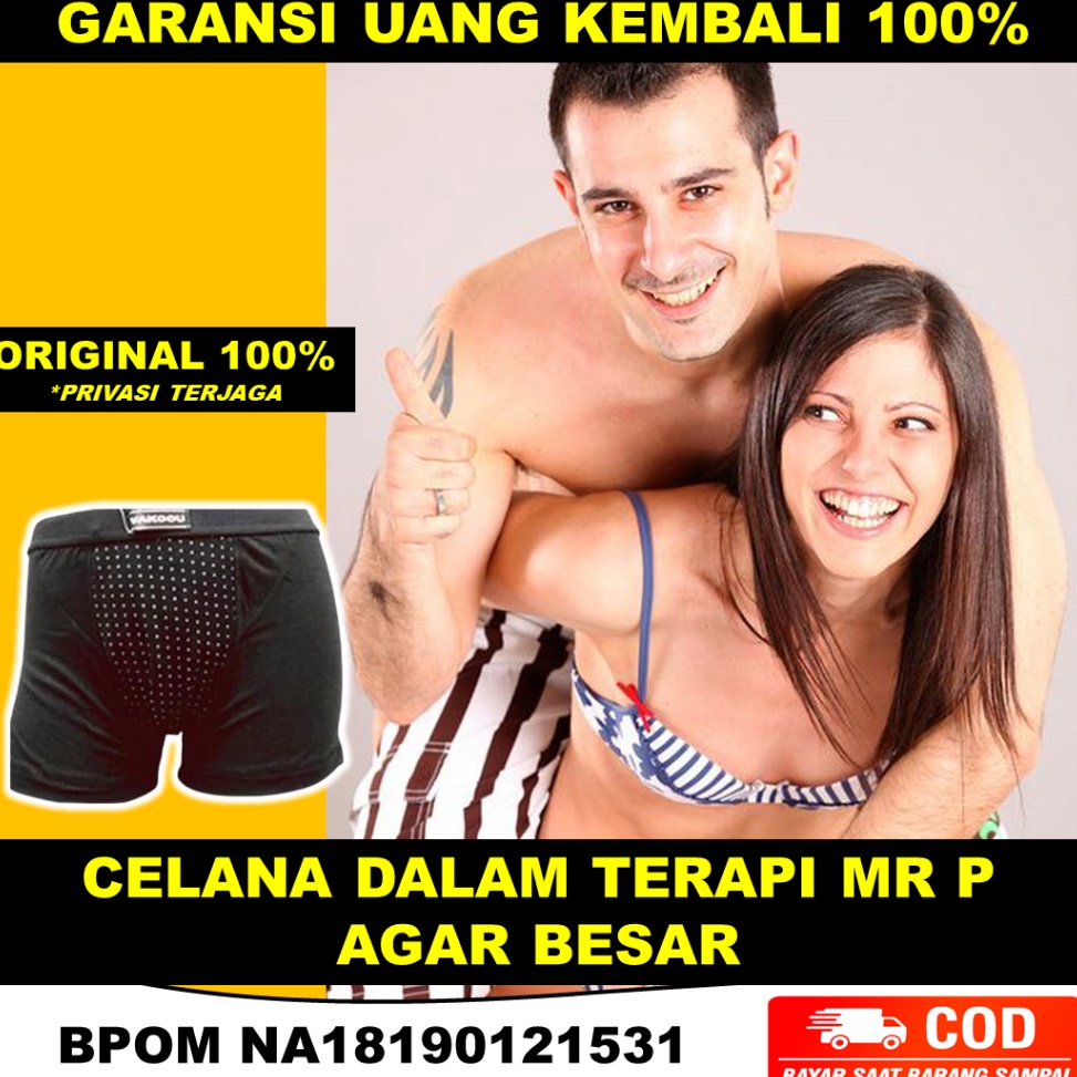 Terbaru.. Celana Dalam Boxer Magnet Terapi Pembesar Mr P Kesehatan Pria Cocok untuk Pria Dewasa Orig