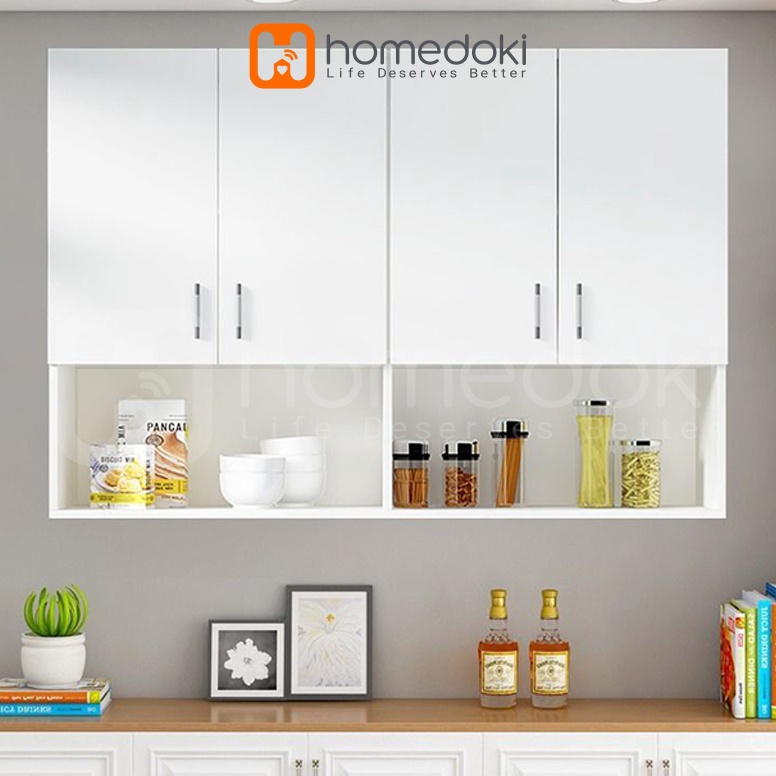 laris manis.. Homedoki Lemari Dinding Dapur /  Kitchen Set 2 Pintu Minimalis / Rak Atas Dapur/ Rak D