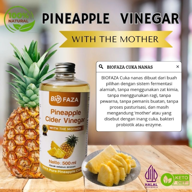 

BIOFAZA CUKA NANAS | PINEAPPLE VINEGAR 500 ML