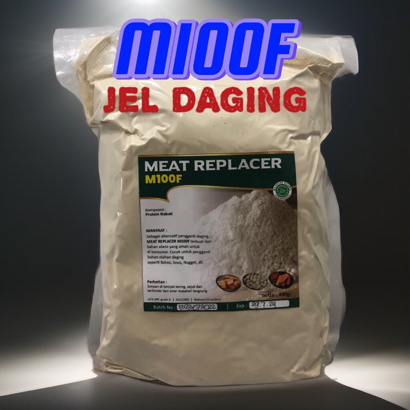 

( 400gr) Meat Replacer M100F - Pengganti daging vegetarian / Pengurang daging