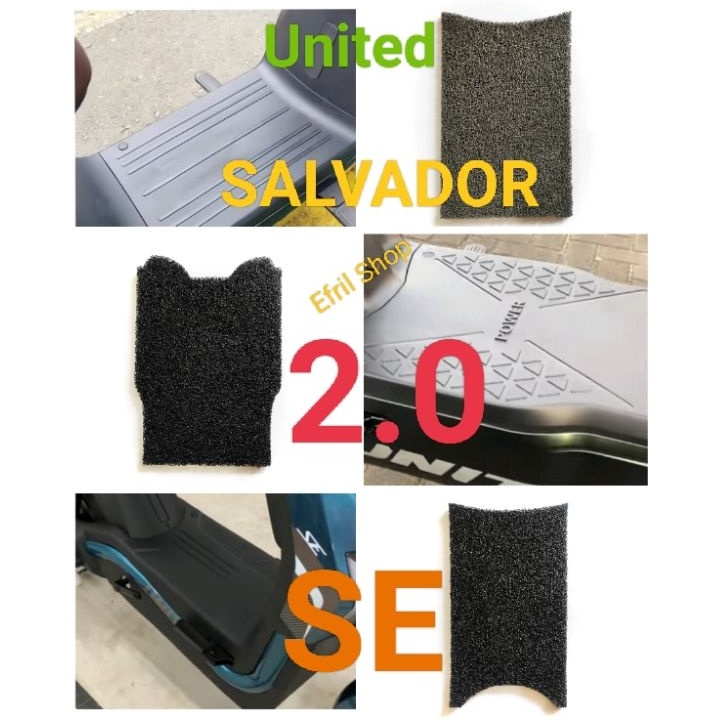 Terlaku, ⭐⭐⭐⭐⭐ Alas kaki Karpet sepeda motor listrik United Salvador dan Salvador 2.0 Salvador SE.