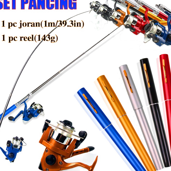 Terbaik.. Sougayilang Set Pancing pancing 1 set murah Pena Joran Pancing Dan Fishing Reel Pancing Se