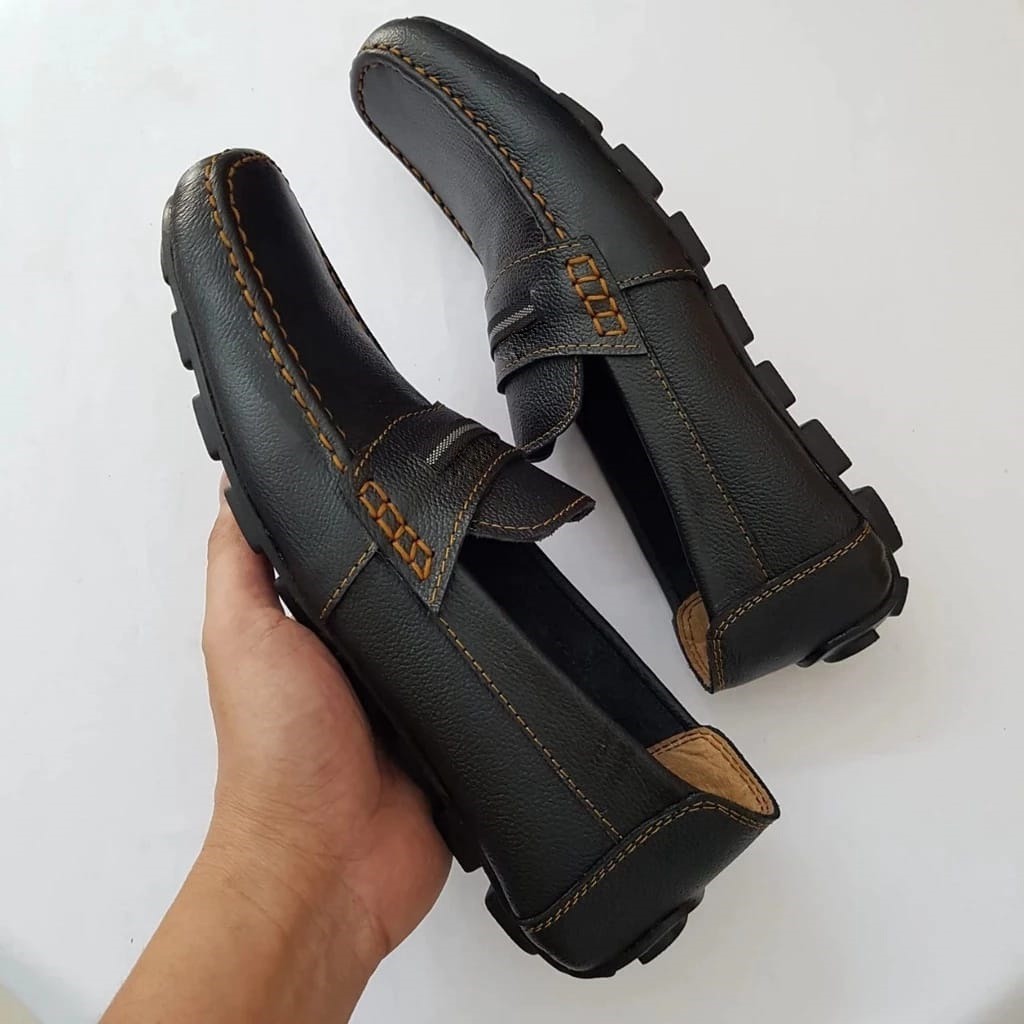 COD - Sepatu Pansus Pria || Sepatu Slip On Pria Kasual Slop Kulit Santai Nyaman Ringan Trendy