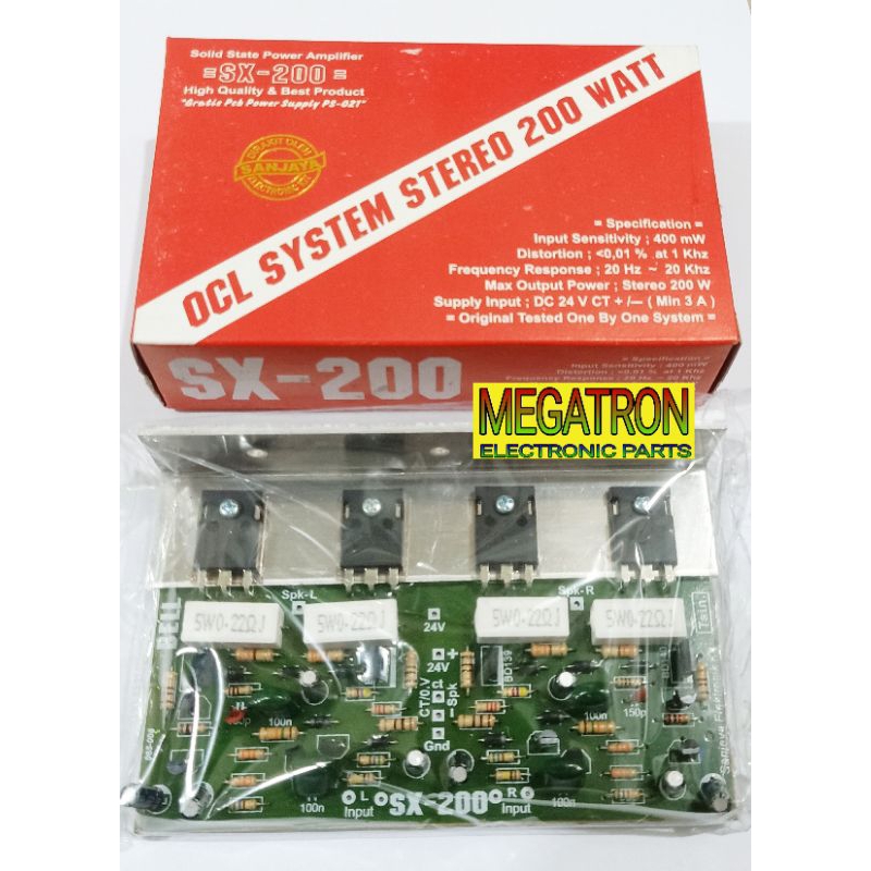Kit Power Amplifier Stereo 200watt SX-200 Bell