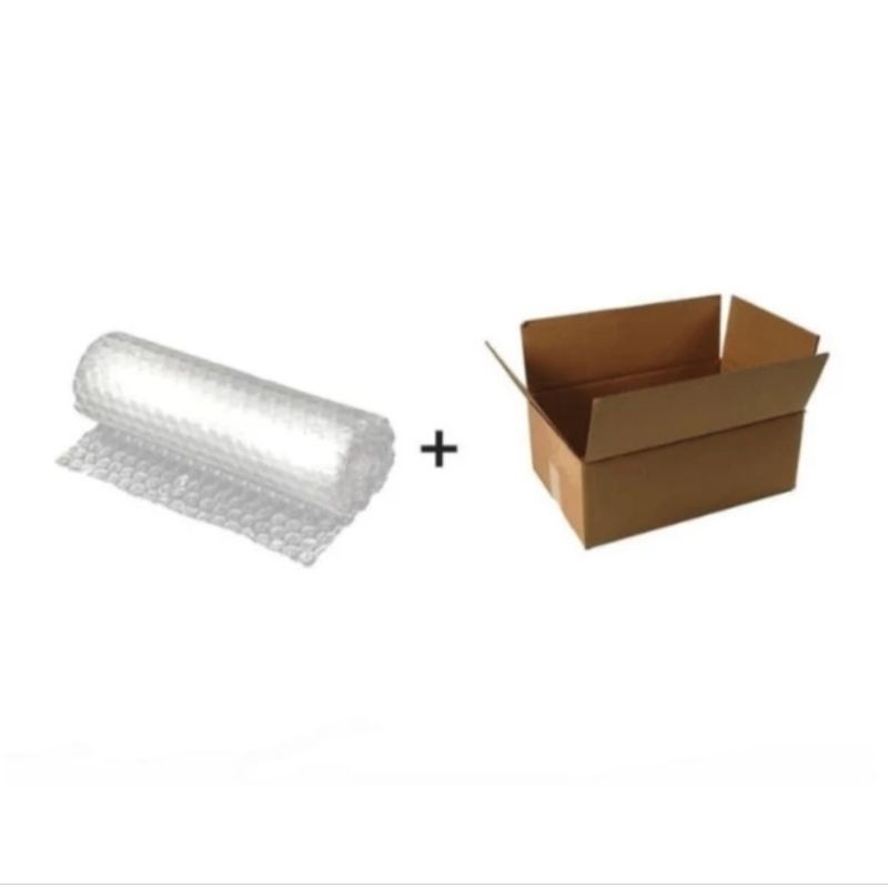 

Packing Kardus + Bubble Wrap untuk Produk yang bisa pecah Packing Aman Dus + bubble Anti Pecah