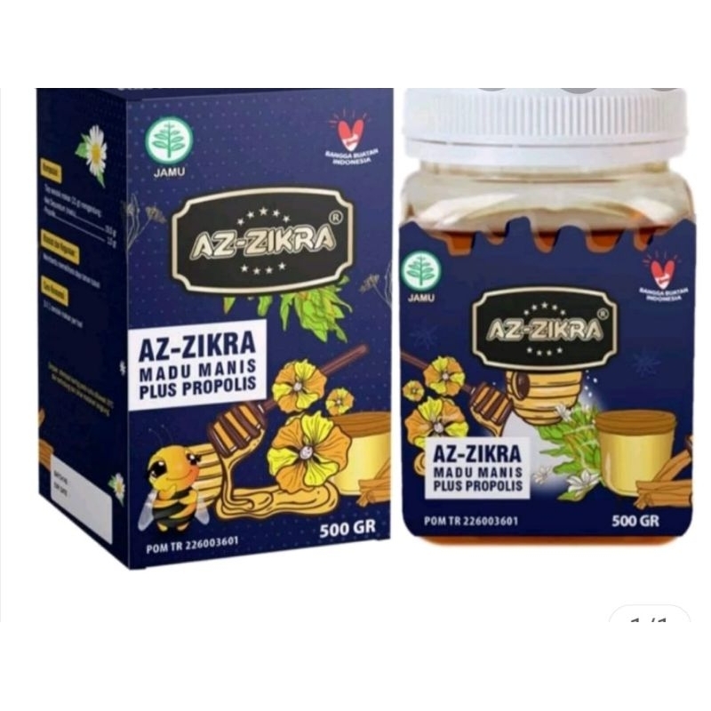 

Madu AZ ZIKRA 500gr hutan manis dan propolis BPOM AZ ZIKRA
