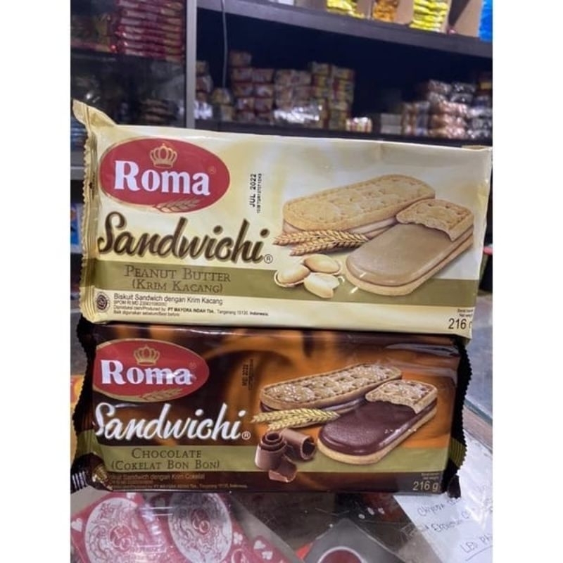 

ROMA SANDWICH 189GR-COKELAT KACANG