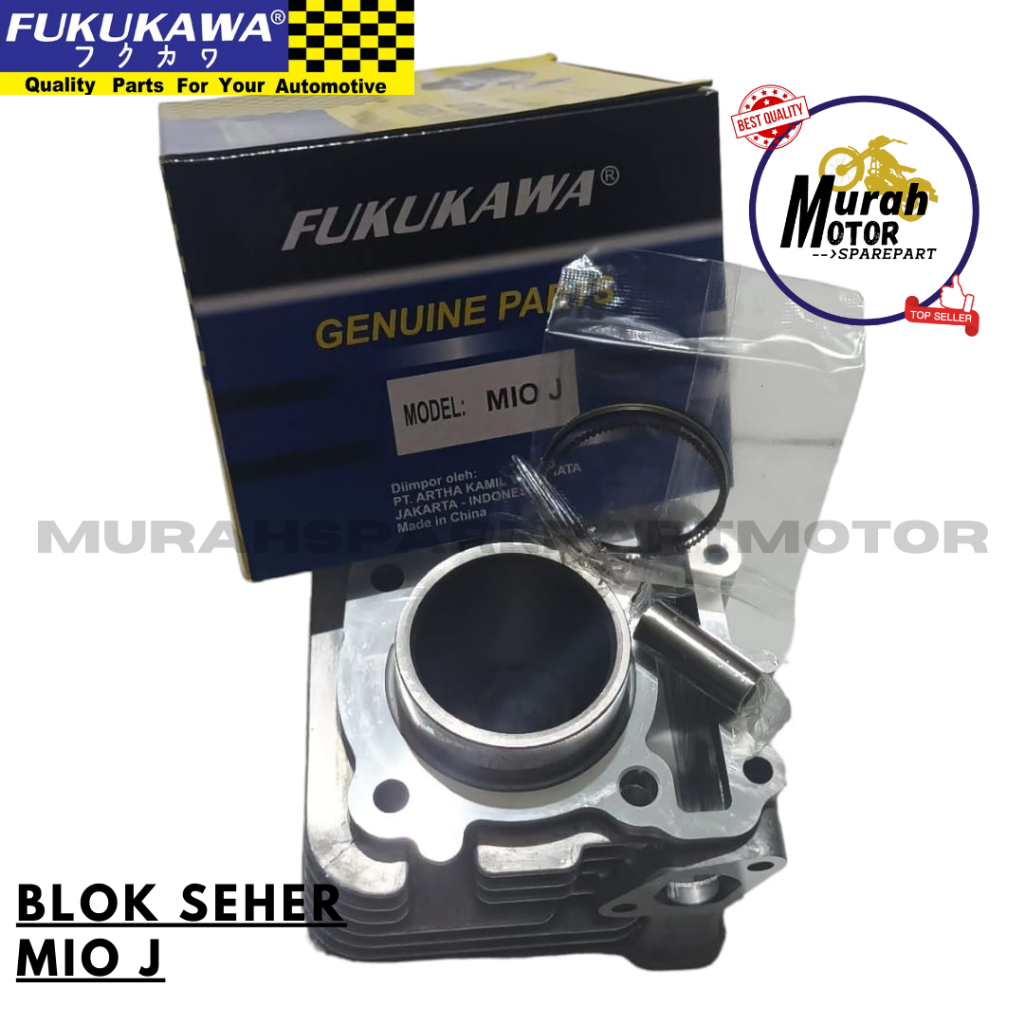 BLOCK SEHER BLOK SEHER CYLINDER BLOK PISTON KIT MIO J MIO SOUL GT 115 FINO FI FUKUKAWA